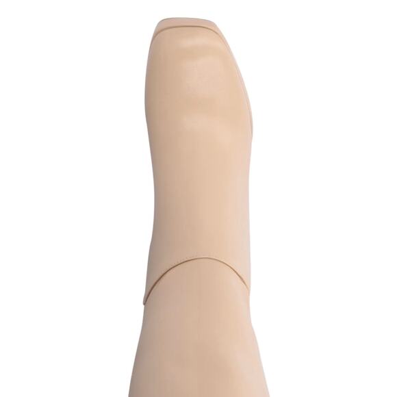 Journee Women's Mylah Platform Block Heel Knee High Boots Beige Size 8 1/2 - Picture 4 of 5